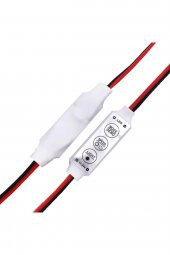 DC 12-24V 3 Tuş Led Dimmer Hafızalı 12A 3 Modlu 5050 3528 5630 - 3