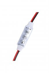 DC 12-24V 3 Tuş Led Dimmer Hafızalı 12A 3 Modlu 5050 3528 5630 - 4