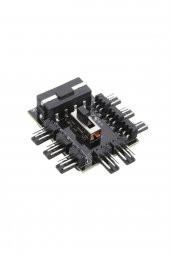 8 Port Fan Çoğaltıcı Hub Kartı IDE Güç Giriş Soketi Hız Kontrol - 3