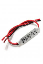DC 12-24V 3 Tuş Led Dimmer Hafızalı 12A 3 Modlu 5050 3528 5630 - 5