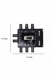 8 Port Fan Çoğaltıcı Hub Kartı IDE Güç Giriş Soketi Hız Kontrol - 8