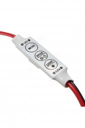 DC 12-24V 3 Tuş Led Dimmer Hafızalı 12A 3 Modlu 5050 3528 5630 - 6