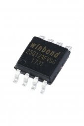 Winbond W25Q128JVSIQ 128M-bit Seri Flash 3.3V SPI  Hafıza Entegresi 65536 Sayfa Uniform 4KB - 5