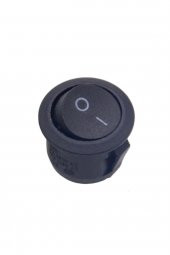 23mm Yuvarlak 2 Pin Anahtar Buton Kcd1 Siyah thumbnail 5