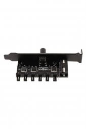 6 Port Fan Çoğaltıcı Hız Kontrol Kartı Molex Güç Giriş Soketi 12V - 3