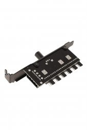 6 Port Fan Çoğaltıcı Hız Kontrol Kartı Molex Güç Giriş Soketi 12V - 4