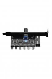6 Port Fan Çoğaltıcı Hız Kontrol Kartı Molex Güç Giriş Soketi 12V - 5