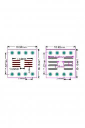 SSOP8  SOP8 DIP8 Smd Çevirici Pcb  SOP8 SSOP8 TSSOP8 SSOP TSSOP MSOP Elektronik Devre Kartı Prototip Deney Kartı FR4 - 8