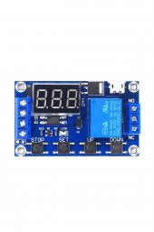 Zamanlayıcı Timer Röle Modül Micro Usb Beslemeli  Gecikmeli Başlangıç 0-999sn DC 5-30V - 8