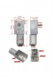 JGY-370B DC Motor 12V 30Rpm Enkoderli Redüktörlü Hız Okuyucu Disk - 2