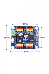 16 Kanal Servo Motor Kontrol Kartı Robot PWM Motor Sürücü USB TTL - 3