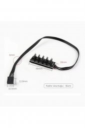 40cm 5li Fan Port Çoğaltıcı Kart Cpu Soğutucu Güç Hub Uzatma - 1