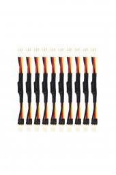 3 Pin Fan Kablosu Hız Yavaşlatıcı Dirençli 10cm Bilgisayar Cpu - 8