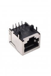 8P8C Metal RJ45 Soket Ethernet Bağlantı Soketi 8 Pin Pcb Montaj - 6