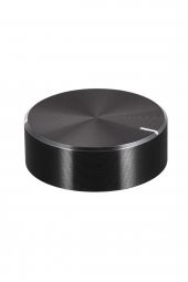 Alüminyum Pot Başlığı 30mm 6mm Tırtıklı Mil Siyah Metal Rotary Enkoder Potansiyometre Ses Kontrol - 1