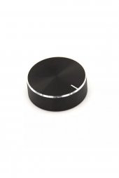 Alüminyum Pot Başlığı 30mm 6mm Tırtıklı Mil Siyah Metal Rotary Enkoder Potansiyometre Ses Kontrol - 6