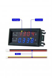 Panel Tip DC 0-200V 10A mV Voltmetre mA Ampermetre M4430 - 4