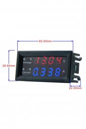 Panel Tip DC 0-200V 10A mV Voltmetre mA Ampermetre M4430 - 8