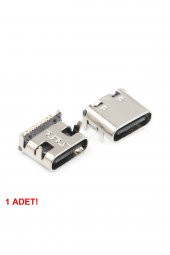 Type-C Usb Soket 16 Pin Smd USB 3.1 Cep Tel Elektronik Cihaz Usb Port Konnektör Şarj Soketi Dişi - 2