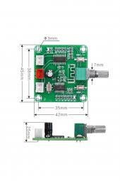 XH-A158 Bluetooth Mp3 Modül  DC 5V  Stereo 5W+5W Ses Müzik Çalma - 7