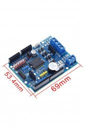 L298 Motor Sürücü Shield 12V 2x Dc Motor 1x Step Motor Buzzer - 1