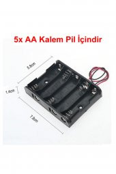 5li AA Kalem Pil Kutusu Yuvası 7.5V Kablolu Kalem Pil Tutucu - 1