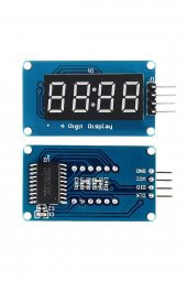 TM1637 4 Hane Bit Seri Kırmızı 7 Segment Ekran  0.36 İnch Saat IIC Dijital Gösterge Display Alarm - 4
