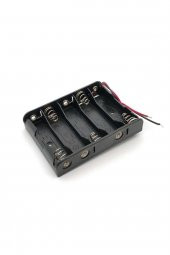 5li AA Kalem Pil Kutusu Yuvası 7.5V Kablolu Kalem Pil Tutucu - 3