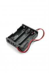 3lü AA Kalem Pil Kutusu Yuvası 4.5V Kablolu Kalem Pil Tutucu - 2
