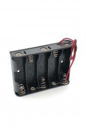 5li AA Kalem Pil Kutusu Yuvası 7.5V Kablolu Kalem Pil Tutucu - 7