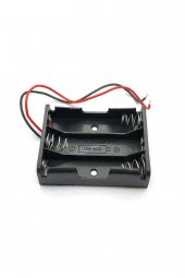 3lü AA Kalem Pil Kutusu Yuvası 4.5V Kablolu Kalem Pil Tutucu - 4
