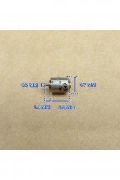 Micro Step Motor 6.5x4.7mm 2 Faz 4 Telli (Dikkat Çok Küçüktür !!) - 7