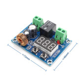 XH-M609 Pil Aşırı Deşarj Koruma Modülü  DC 12/36V Batarya Kurşun Asit Akü Düşük Voltaj Koruyucu Voltmetre - 8