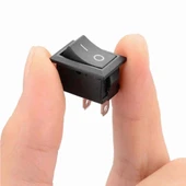 2 Pin Siyah Anahtar Switch Mini Buton KCD1 - 1