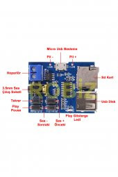 TFU MP3 Wav Ses Müzik Çalma Kartı  3W Amfi Micro SD Usb Flash Okuyucu 3.5mm Ses Soketi Buton Kontrol Micro Usb thumbnail 8