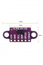 VL53L0XV2 Lazer Mesafe Sensör Modülü 30mm 2metre IIC I2C 940nm - 8
