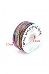 280 Metre 8 Renk 0.25mm Tel Kalınlığı 30Awg Makara Atlama Kablosu - 7
