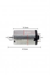 RS180 DC Motor 4-8V 6V 32000 Rpm  RS180 DC 4-8V 6V Motor Yüksek Rpm Motor 32000 Rpm - 7