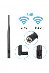 6dBi RP SMA Erkek Anten Dikey 20cm RF Wifi Sinyal Kuvvetlendirici 2.4GHz 5.8GHz 2G 3G 4G thumbnail 1