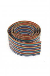 40 Pin Rainbow Ribbon IDC Kablo 1 Metre 10 Renk Dupont Kablo Flat - 7