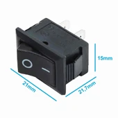 2 Pin Siyah Anahtar Switch Mini Buton KCD1 - 8