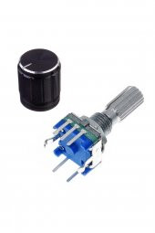 EC11 Rotary Encoder Butonlu 20 Adım Pot Başlıklı Pwm 360 Derece Döner Butonlu Dijital - 4
