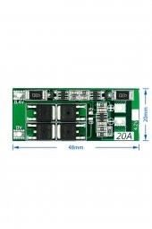 2S 20A Lityum Batarya BMS Koruma Kartı Balans Versiyon Pil Li-ion 18650 8.4V - 8
