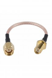 RG316 10cm SMA Erkek Dişi Kablo  RF Uzatma Kablosu 50 Ohm 0-6Ghz Koaksiyel Wifi Gsm Gprs Anten - 2