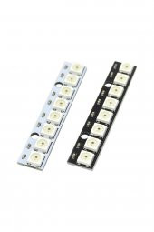8 Bit NeoPixel WS2812B 5050 Rgb Led Modül  8li 5050 Adreslenebilir Rgb Stick Lamba Strip Kart Full Color - 4