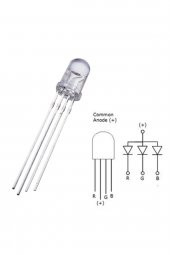 5mm Rgb Led Ortak Anot 4 Pin Multicolor Diyot Işık Lamba Light - 1