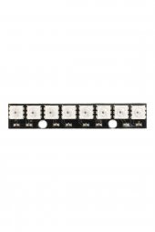 8 Bit NeoPixel WS2812B 5050 Rgb Led Modül  8li 5050 Adreslenebilir Rgb Stick Lamba Strip Kart Full Color - 5