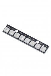 8 Bit NeoPixel WS2812B 5050 Rgb Led Modül  8li 5050 Adreslenebilir Rgb Stick Lamba Strip Kart Full Color - 7