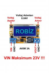 3A Ayarlanabilir Voltaj Düşürücü Modül Ekranlı Ayarlı Güç Kaynağı - 1