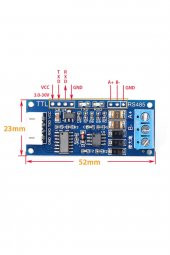 UART TTL to RS485 Modül Otomatik Yön Kontrol AFC  Giriş Çıkış Soketleri - 3